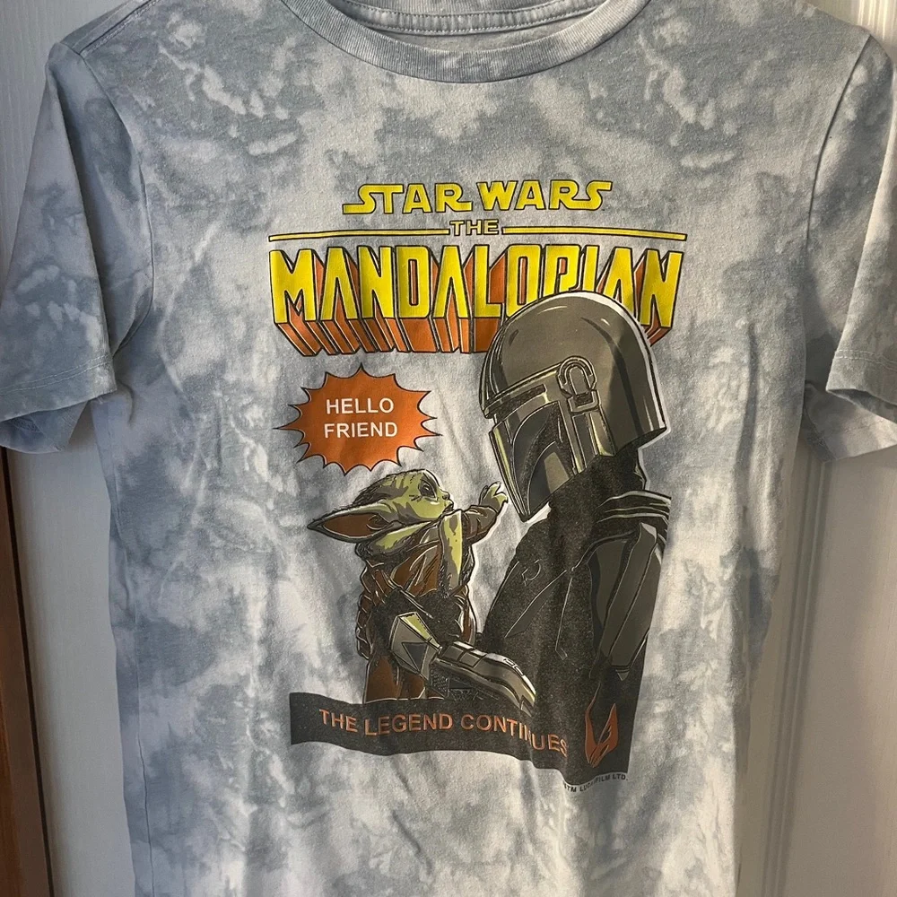Youth XL Old Navy Mandalorian T Shirt Star Wars Grogu